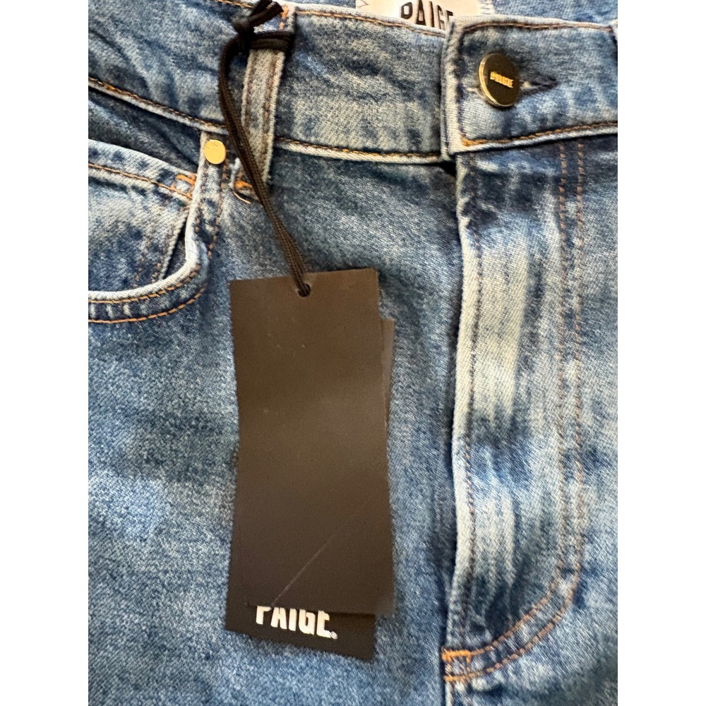 Paige Arellia High Waist Ankle Barrel Jeans Womens 29 Blue New Heritage Seam - Picture 13 of 15